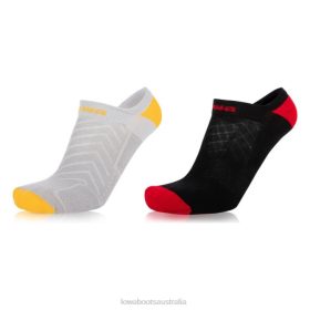 Lowa ATS No Show 2-Pack Black/Grey | 6H42578 Lowa Melbourne