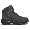 Lowa Anthracite/Steel Blue Renegade GTXMid | 6H42234 Lowa Shoes Australia