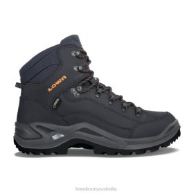 Lowa Navy/Orange Renegade GTXid | 6H4264 Lowa Shoes Australia